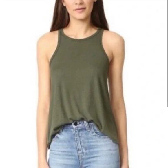 Free People Tops - Free People Green Tank Top